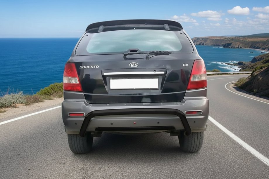 Kia Sorento I BL 2002-2009 Heckbügel Black (Edelstahl) Image