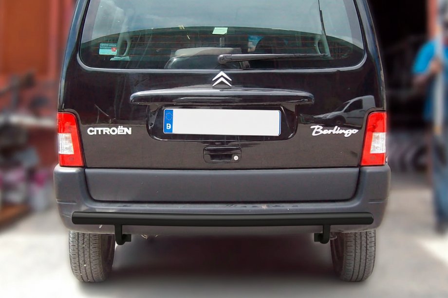 Citroen Berlingo 1996-2008 Heckschutz Black (Edelstahl) Image