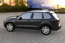 Volkswagen Touareg 2010-2018 Hinterer Überrollbügel Black (Edelstahl) Foto 2