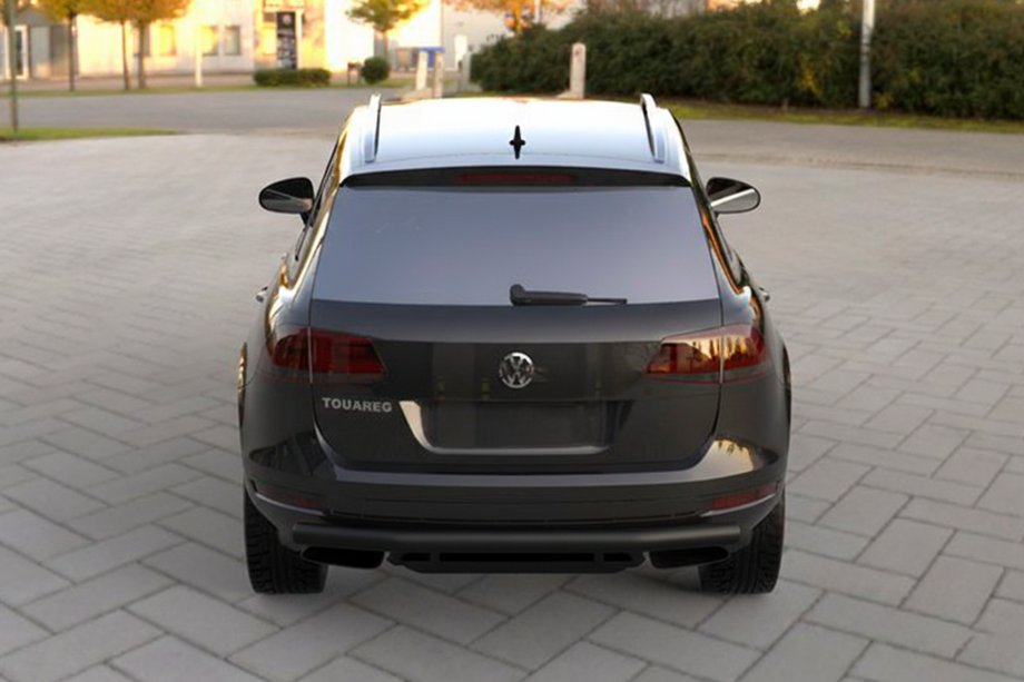 Volkswagen Touareg 2010-2018 Hinterer Überrollbügel Black (Edelstahl) Image