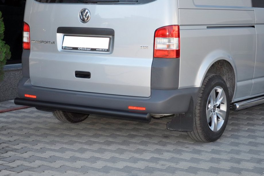 Volkswagen T5 Caravelle 2004-2010 Heckbügel AK002 Schwarz (Edelstahl) Foto 3