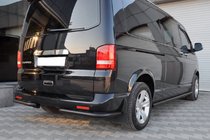 Volkswagen T5 Caravelle 2004-2010 Hintere Eckschutzrohre AK003 Schwarz (2 Stk., Edelstahl) Foto 5