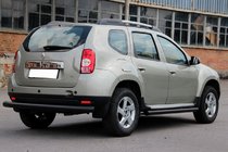 Renault Duster 2008–2017 Hinterer gerader Überrollbügel Black (Edelstahl) Foto 2