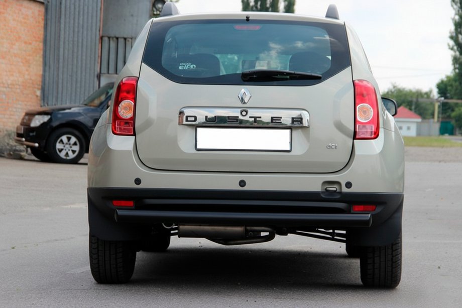 Dacia Duster 2008-2018 Hinterer gerader Überrollbügel Black (Edelstahl) Image