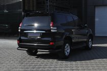 Toyota Land Cruiser Prado 120 2002-2009 Hintere Eckschutzrohre AK003 Schwarz (2 Stk., Edelstahl) Foto 4