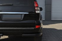 Toyota Land Cruiser Prado 120 2002-2009 Hintere Eckschutzrohre AK003 Schwarz (2 Stk., Edelstahl) Foto 8