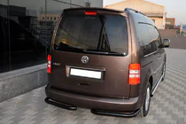 Volkswagen Caddy 2010-2015 Hintere Eckschutzrohre AK003 Schwarz (2 Stk., Edelstahl) Foto 2