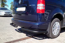 Volkswagen Caddy 2010-2015 Hintere Eckschutzrohre AK003 Schwarz (2 Stk., Edelstahl) Foto 8