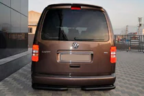 Volkswagen Caddy 2004-2010 Hintere Eckschutzrohre AK003 Schwarz (2 Stk., Edelstahl) Foto 1