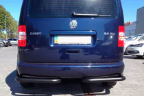 Volkswagen Caddy 2004-2010 Hintere Eckschutzrohre AK003 Schwarz (2 Stk., Edelstahl) Foto 8