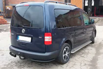 Volkswagen Caddy 2004-2010 Hintere Eckschutzrohre AK003 Schwarz (2 Stk., Edelstahl) Foto 6