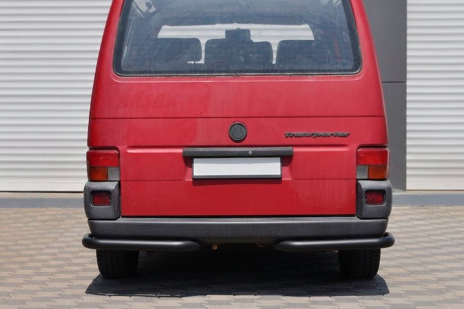 Volkswagen T4 Caravelle/Multivan 1990–2003 Hintere Eckschutzrohre AK003 Schwarz (2 Stk., Edelstahl) Foto 1