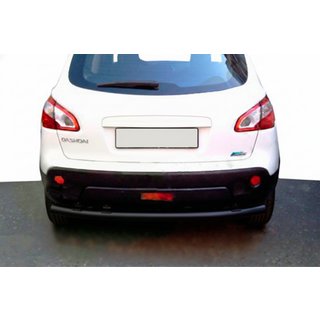 Hinterer gerader Überrollbügel Black (Edelstahl) Nissan Qashqai 2007-2010 Foto 1