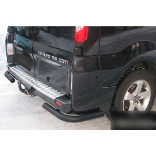 Hintere Eckschutzrohre AK003 Schwarz (Edelstahl) Opel Vivaro 2001–2015 Foto 2