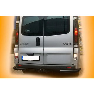 Hintere Eckschutzrohre AK003 Schwarz (Edelstahl) Opel Vivaro 2001–2015 Foto 3