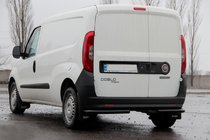 Fiat Doblo II 2010-2022 Hintere Eckschutzrohre AK003 Schwarz (Edelstahl) Foto 4