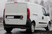 Fiat Doblo II 2010-2022 Hintere Eckschutzrohre AK003 Schwarz (Edelstahl) Foto 2