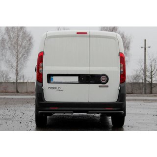 Hintere Eckschutzrohre AK003 Schwarz (Edelstahl) Fiat Doblo II 2010-2022 Foto 3