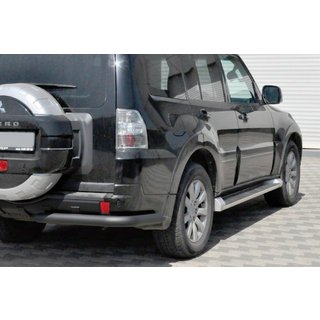 Heckbügel AK003 Schwarz (Edelstahl) Mitsubishi Pajero Wagon IV 2006-2021 Foto 1