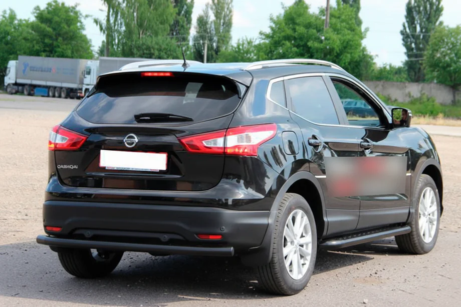 Nissan Qashqai 2014-2021 Heckbügel AK002 Schwarz (Edelstahl) Image