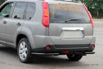 Nissan X-trail T31 2007-2014 Hintere Eckschutzrohre AK003 Schwarz (2 Stk., Edelstahl) Foto 2