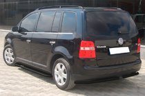 Volkswagen Touran 2003-2010 Hintere Eckschutzrohre AK003 Schwarz (2 Stk., Edelstahl) Foto 3