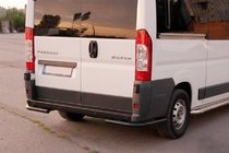 Fiat Ducato 2006-2025 Hintere Eckschutzrohre AK003 Schwarz (2 Stk., Edelstahl) Foto 2