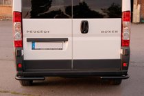 Fiat Ducato 2006-2025 Hintere Eckschutzrohre AK003 Schwarz (2 Stk., Edelstahl) Foto 3