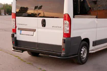 Peugeot Boxer 2006-2025 Hintere Eckschutzrohre AK003 Schwarz (2 Stk., Edelstahl) Foto 2