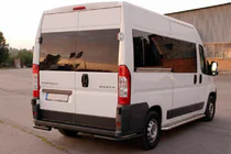 Peugeot Boxer 2006-2025 Hintere Eckschutzrohre AK003 Schwarz (2 Stk., Edelstahl) Foto 4