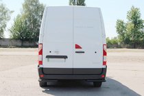 Renault Master 2011-2023 Hintere Eckschutzrohre AK003 Schwarz (2 Stk., Edelstahl) Foto 3