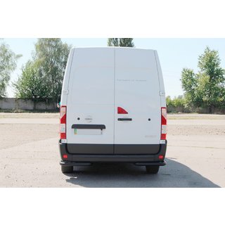 Hintere Eckschutzrohre AK003 Schwarz (2 Stk., Edelstahl) Nissan NV400 2010-2024 Foto 3
