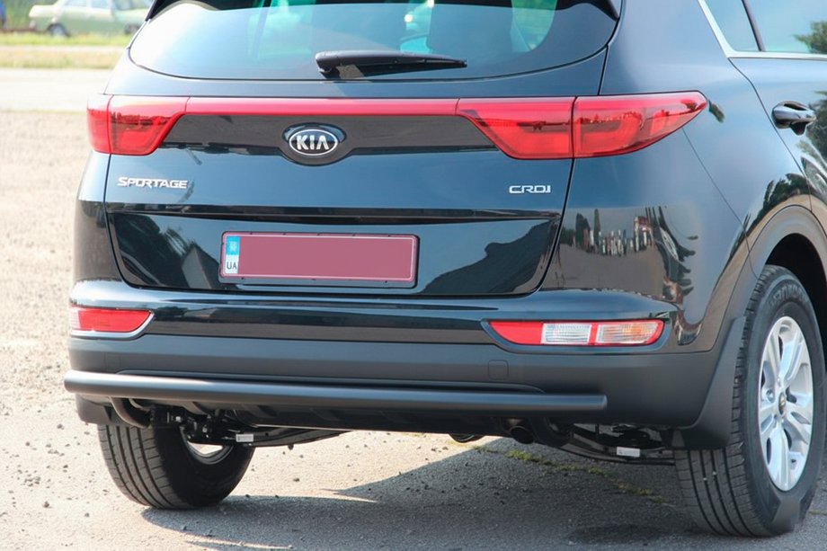 Kia Sportage 2015-2021 Heckschutz AK002 Schwarz (Edelstahl) Image