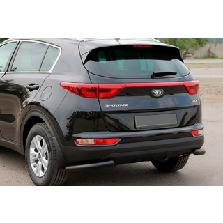 Hinterer Eckenschutz AK003 Schwarz (Edelstahl) Kia Sportage 2015-2021 Foto 1