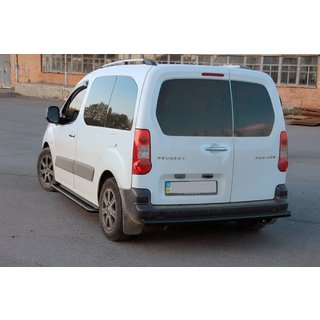 Heckschutz Black (Edelstahl) 60 mm Citroen Berlingo 2008-2018 Foto 3