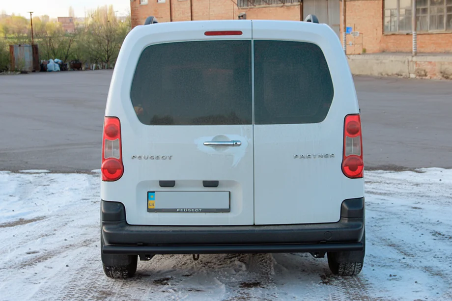 Citroen Berlingo 2008-2018 Heckschutz Black (Edelstahl) 60 mm Foto 2