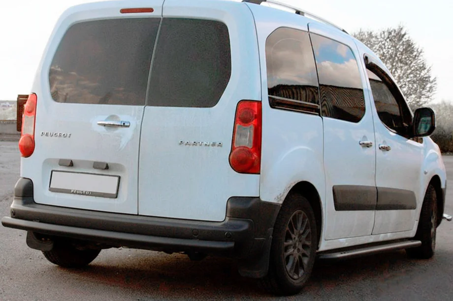Citroen Berlingo 2008-2018 Heckschutz Black (Edelstahl) 60 mm Foto 4