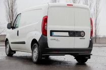 Opel Combo 2012-2018 Hintere Eckschutzrohre AK003 Schwarz (Edelstahl) Foto 2