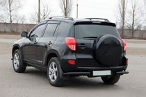 Toyota Rav 4 2006-2013 Hintere Eckschutzrohre AK003 Schwarz (2 Stk., Edelstahl) Foto 3