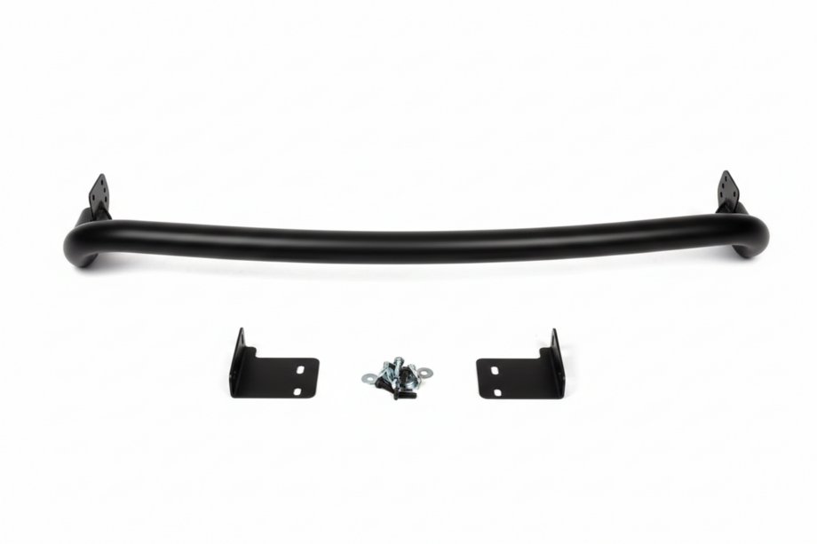 Hyundai Santa Fe 2 2006-2012 Heckbügel AK002 Schwarz (Edelstahl) Image