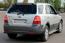 Kia Sorento I BL 2002-2009 Heckbügel AK002 Schwarz (Edelstahl) Foto 2