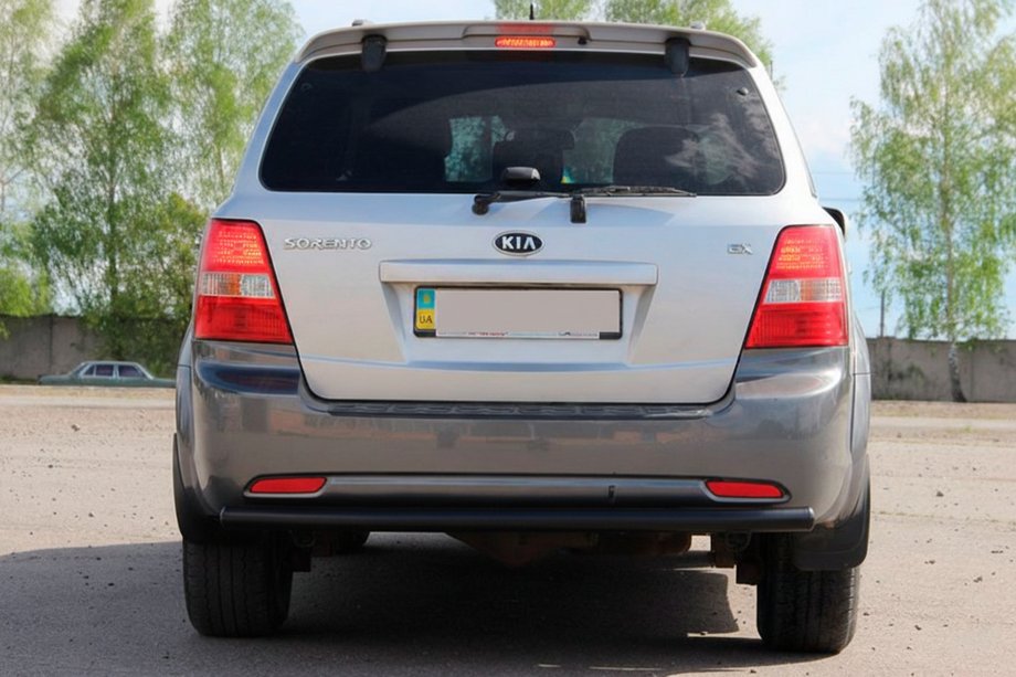 Kia Sorento I BL 2002-2009 Heckbügel AK002 Schwarz (Edelstahl) Image