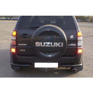 Heckschutz AK003 Schwarz (Edelstahl) Suzuki Grand Vitara 2005-2017 Foto 1
