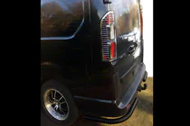 Opel Vivaro 2015-2019 Hintere Eckschutzrohre Black (2 Stk, Edelstahl) Foto 2