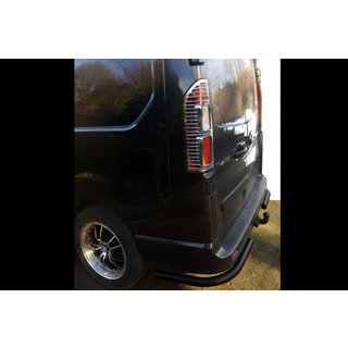 Hintere Eckschutzrohre Black (2 Stk, Edelstahl) Opel Vivaro 2015-2019 Foto 2