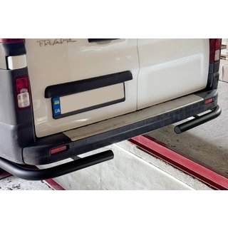 Hintere Eckschutzrohre Black (2 Stk., Edelstahl) Renault Trafic 2015- Foto 1