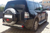 Mitsubishi Pajero Wagon III 1999-2006 Heckbügel AK002 Schwarz (Edelstahl) Foto 3