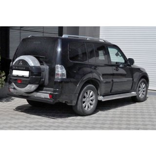 Heckbügel AK002 Schwarz (Edelstahl) Mitsubishi Pajero Wagon III 1999-2006 Foto 2