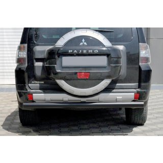 Heckbügel AK002 Schwarz (Edelstahl) Mitsubishi Pajero Wagon III 1999-2006 Foto 1