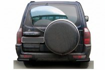 Mitsubishi Pajero Wagon III 1999-2006 Heckbügel AK003 Schwarz (Edelstahl) Foto 1